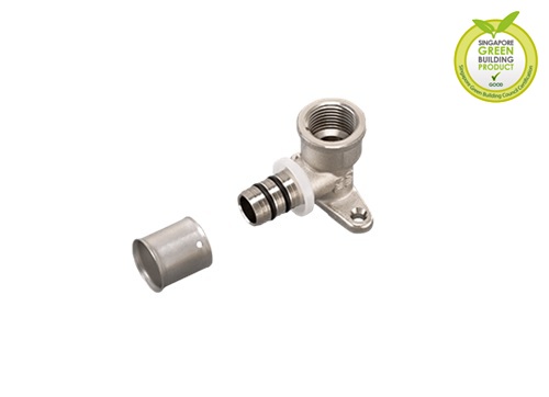 PEX Press-Fit Wallplate Elbow (Type F5)